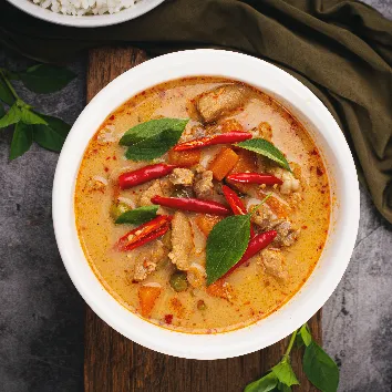 Gallery Image of food available through quick and reliable food delivery. 1