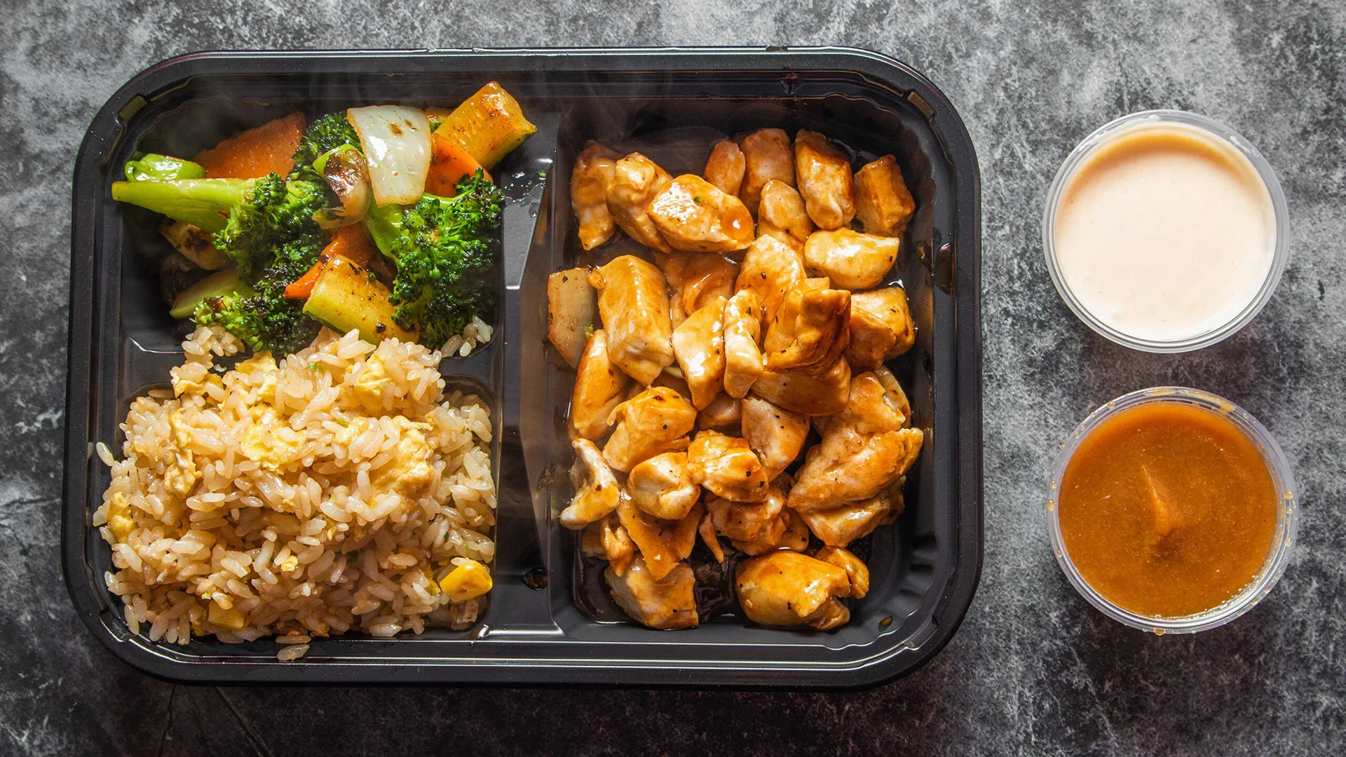 Banner Image of food from a premium restaurant offering fast delivery.