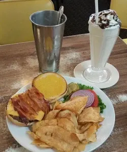 Close-up of popular American favorites for Dallas takeaway and online orders.