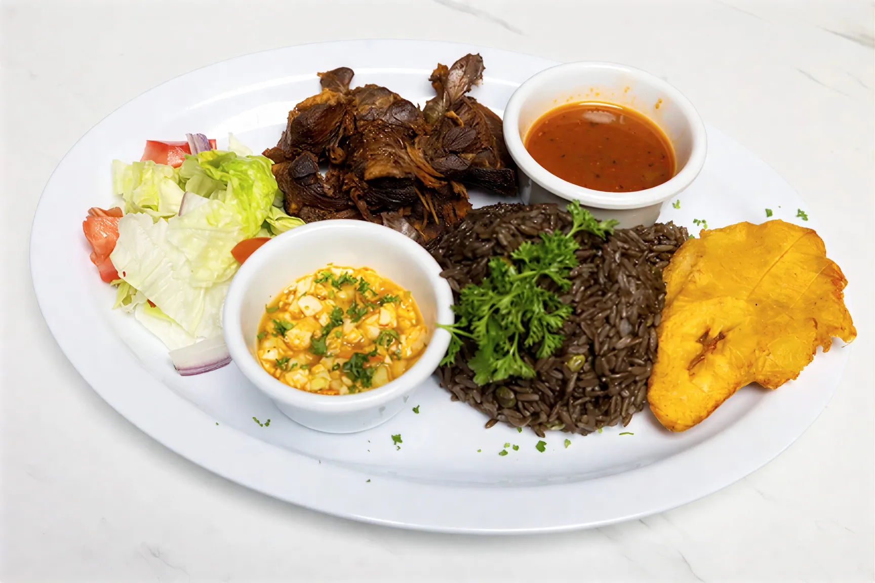 About Image of food from a top-rated restaurant for home delivery.
