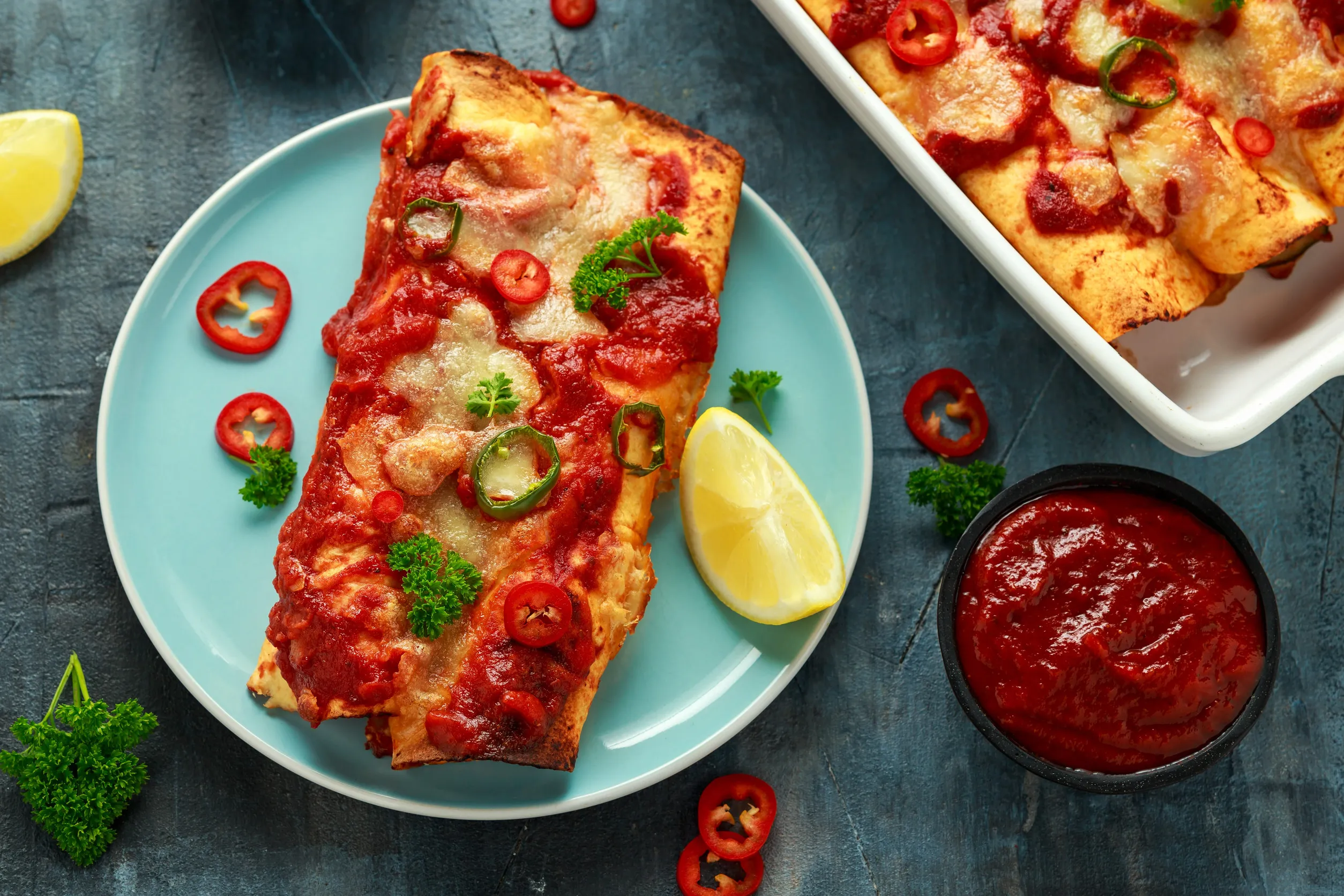 About Image of food from a top-rated restaurant for home delivery