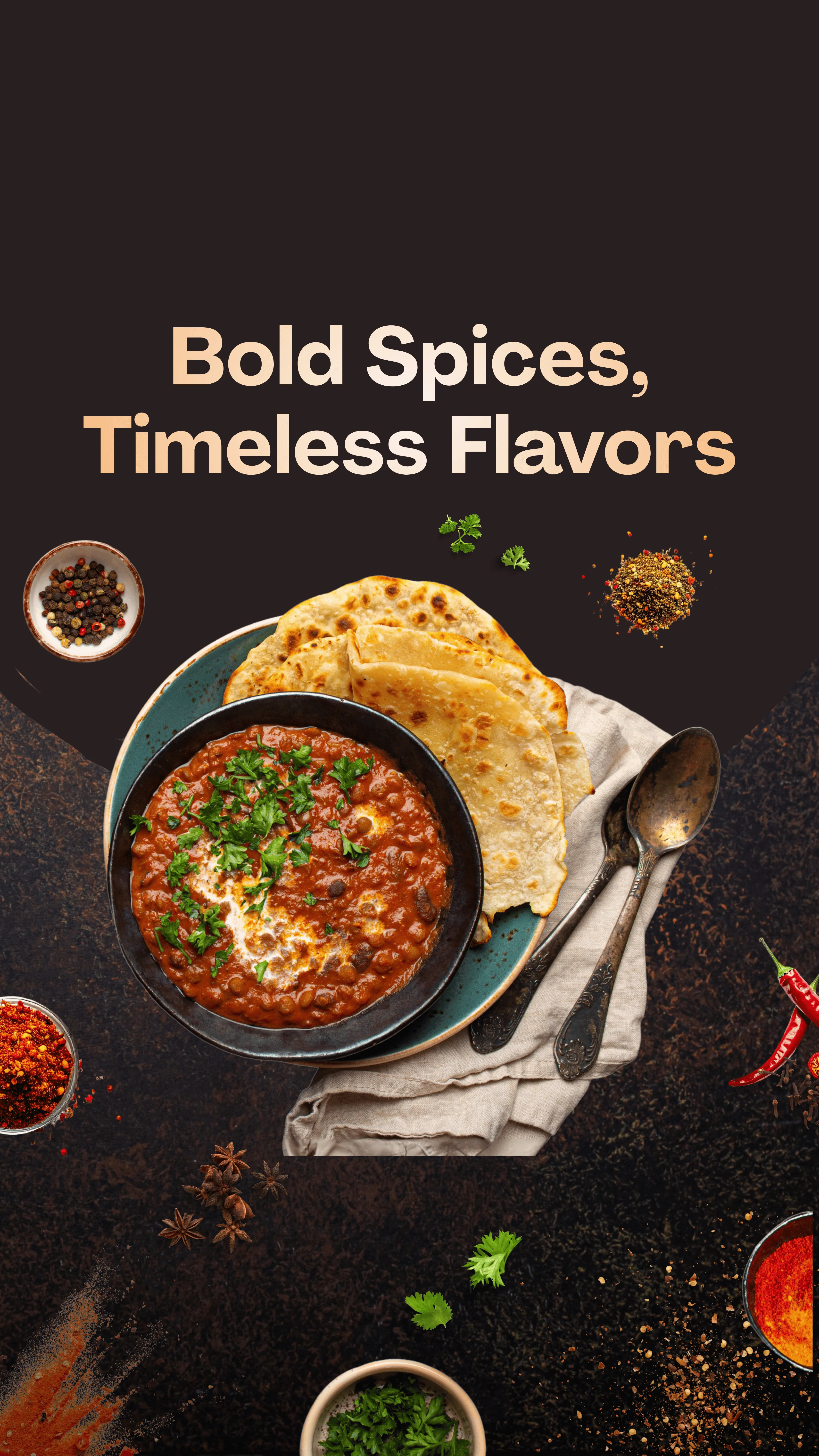 Banner Image of food offered by a reliable online food delivery restaurant.