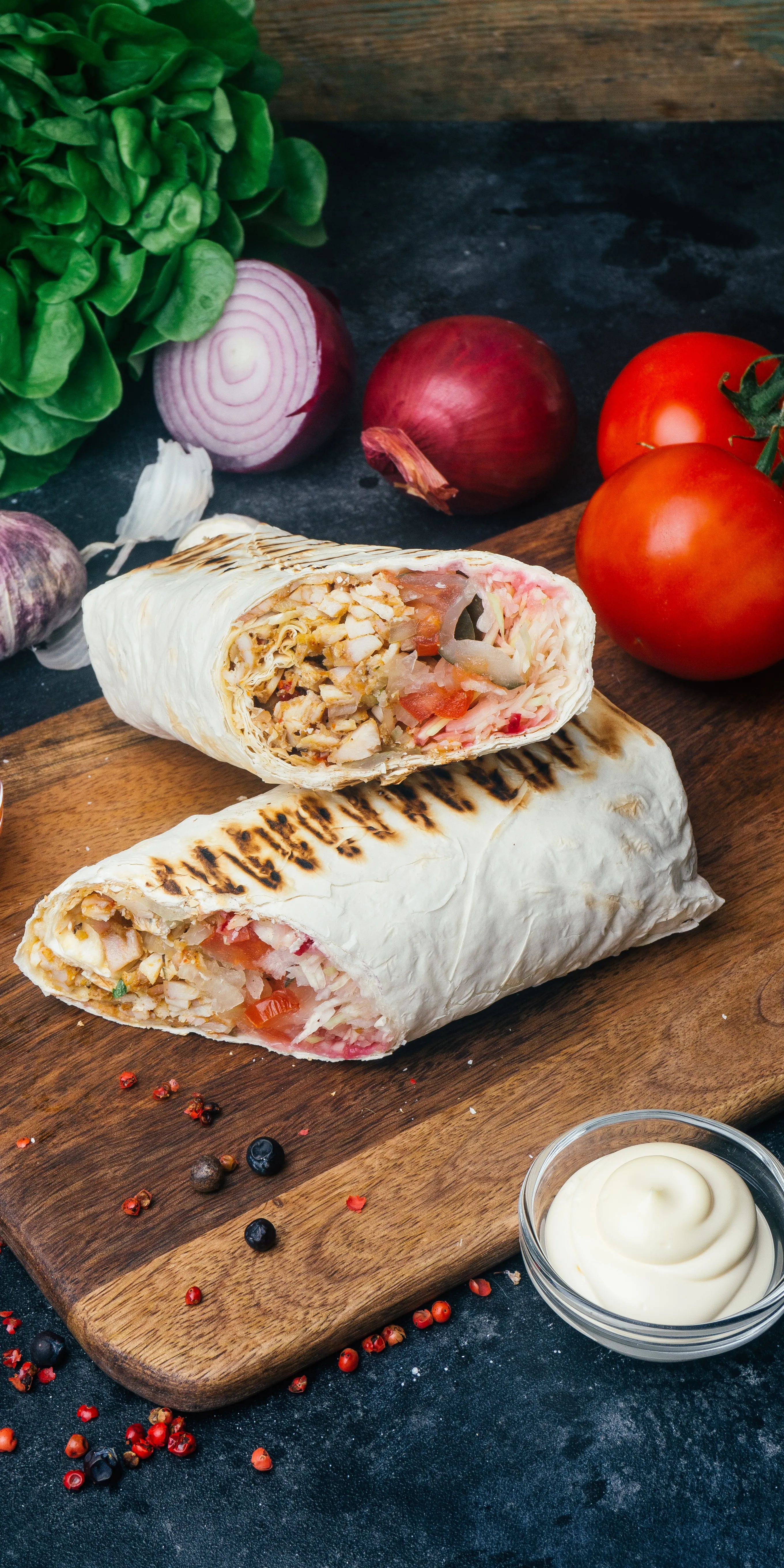 Mobile Banner Image of food from a popular restaurant delivering online.2