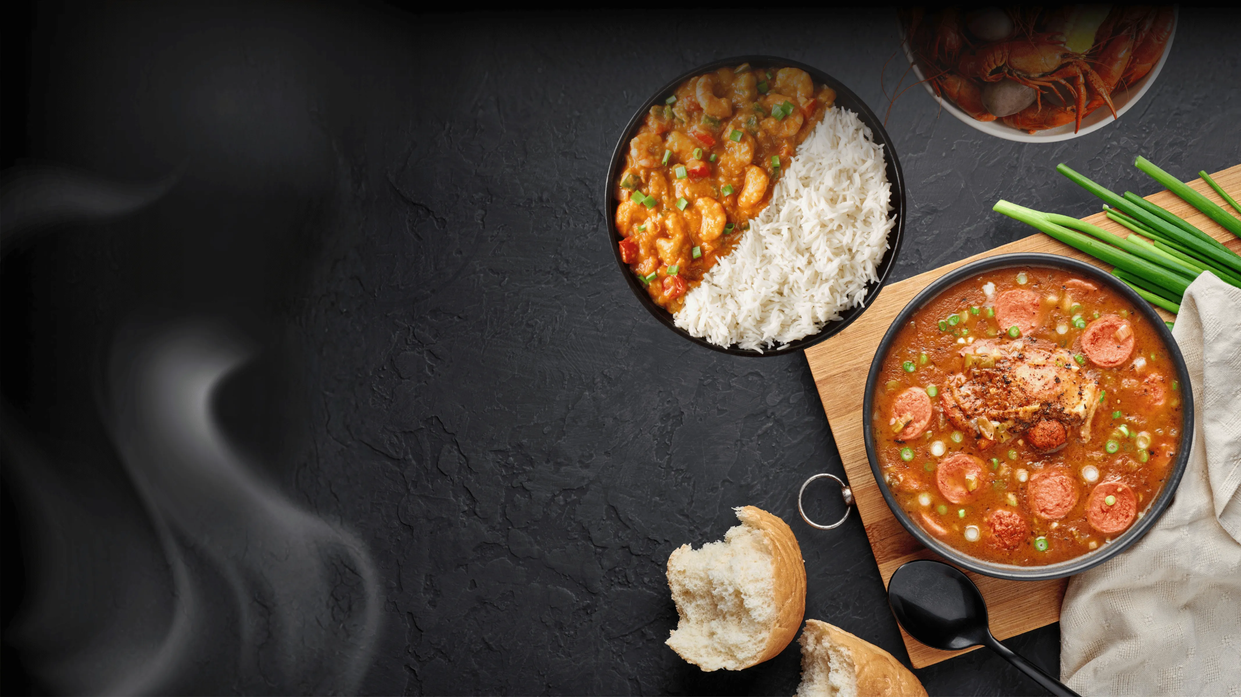 Bakery,Cajun family feast - Fresh Bakery,Cajun available through Hap’s Cajun Meats and Market online ordering.