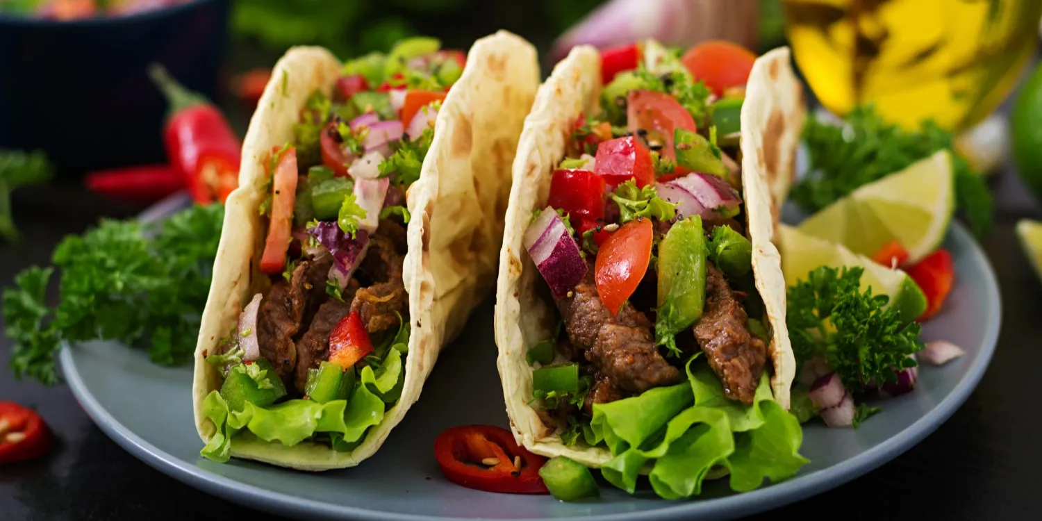 Banner Image of food available through quick and reliable food delivery.