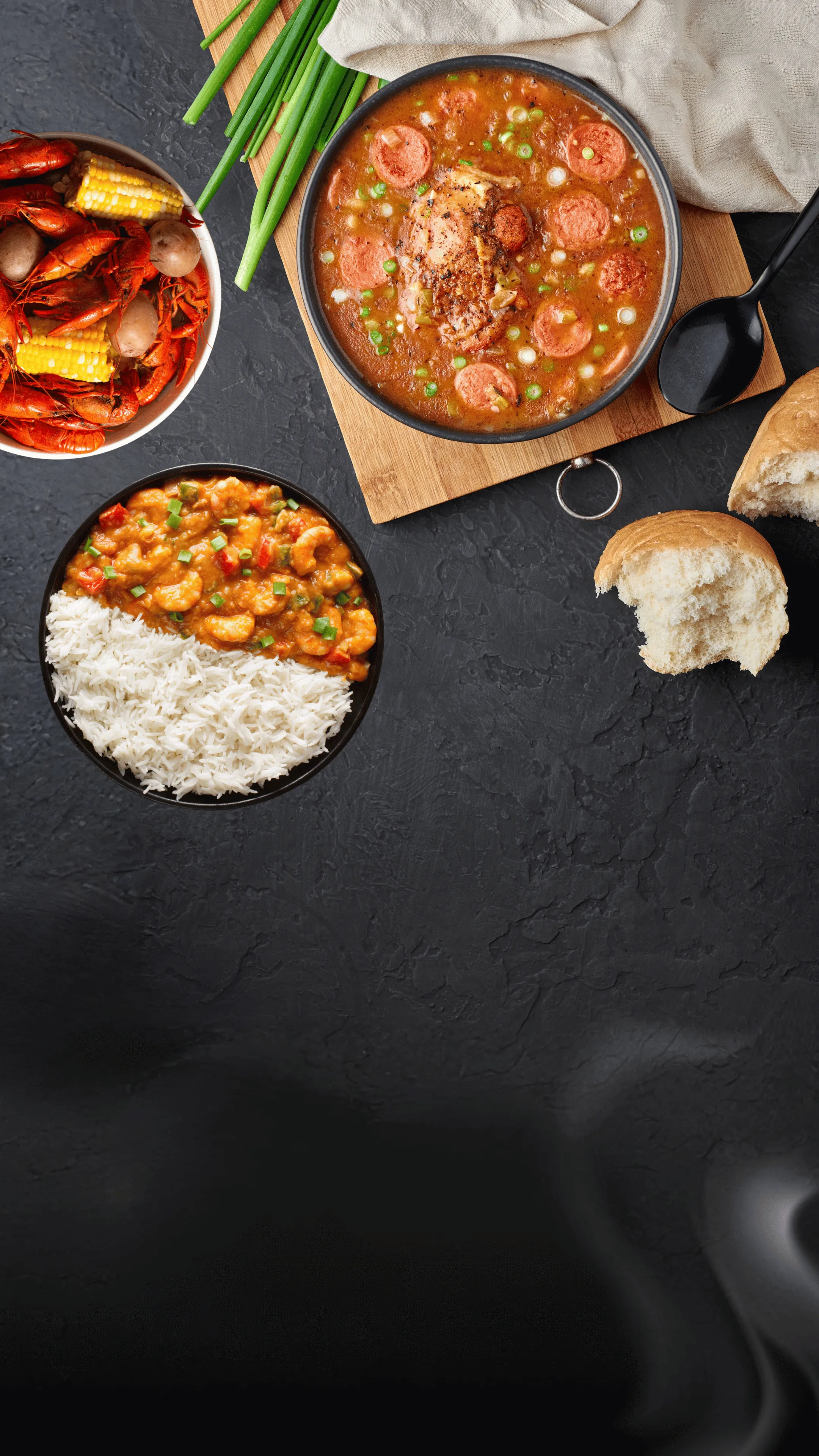Bakery,Cajun family feast - Fresh Bakery,Cajun available through Hap’s Cajun Meats and Market online ordering.
