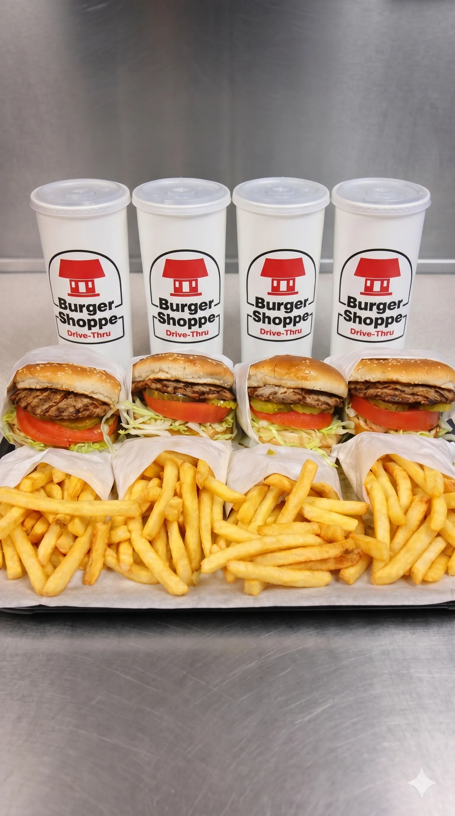 Popular American,Breakfast,Burgers,Burritos,Mexican dishes from Burger Shoppe - Top-rated local American,Breakfast,Burgers,Burritos,Mexican online ordering.