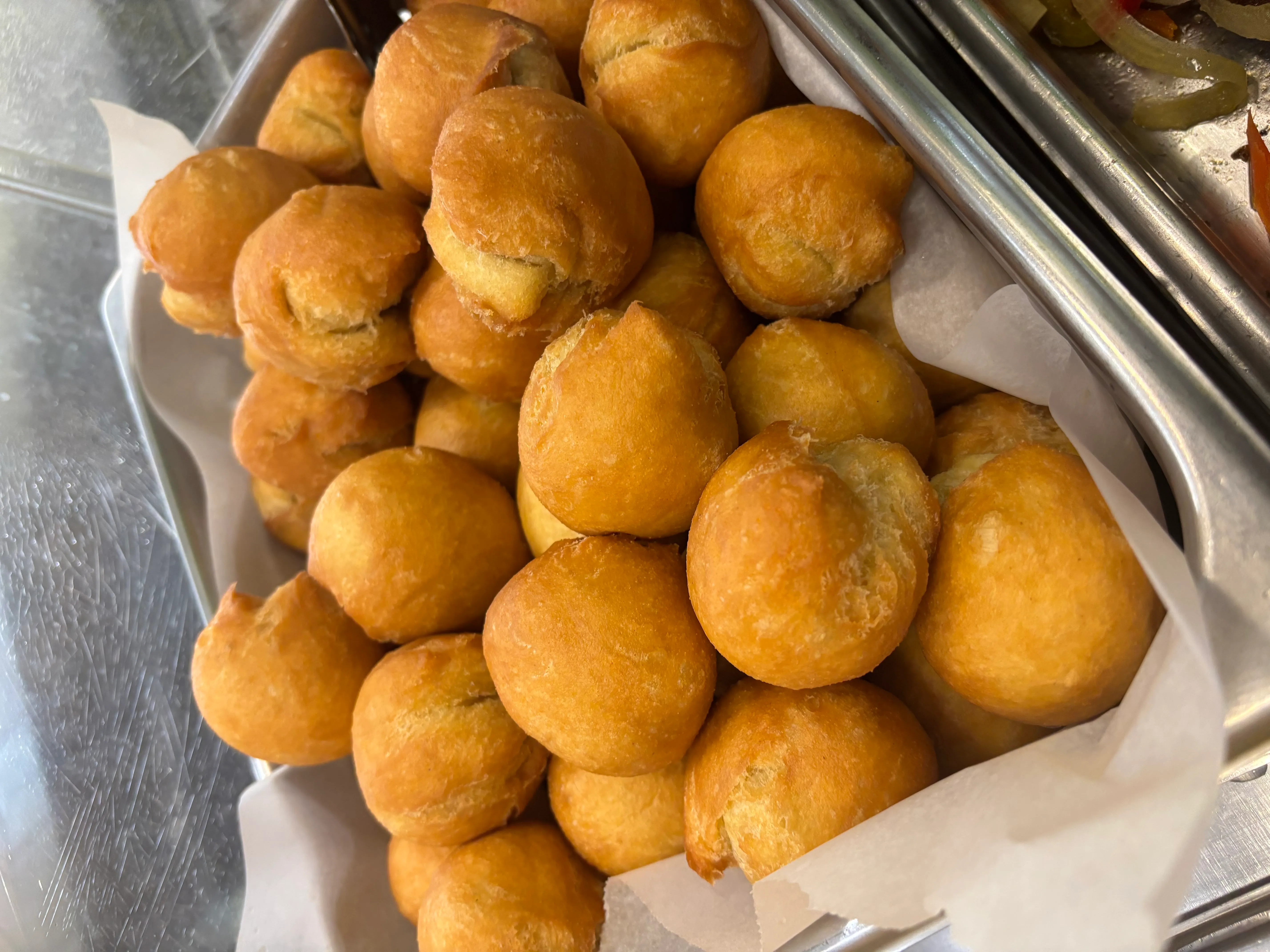 Inside the Yaadman Kitchen Jamaican Restaurant kitchen - Freshly prepared Caribbean for online ordering.
