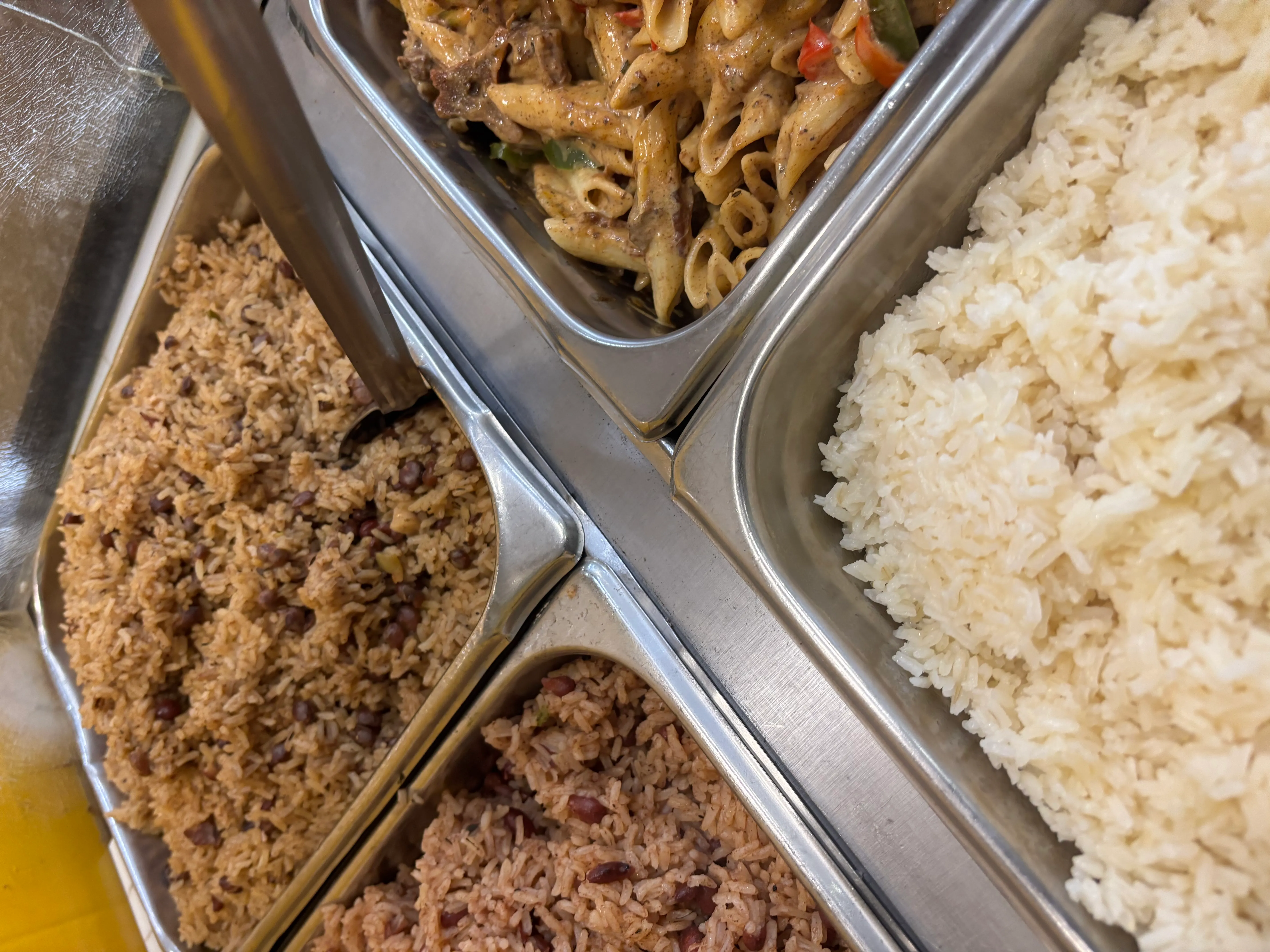 Close-up of popular Caribbean favorites for Boynton Beach takeaway and online orders.