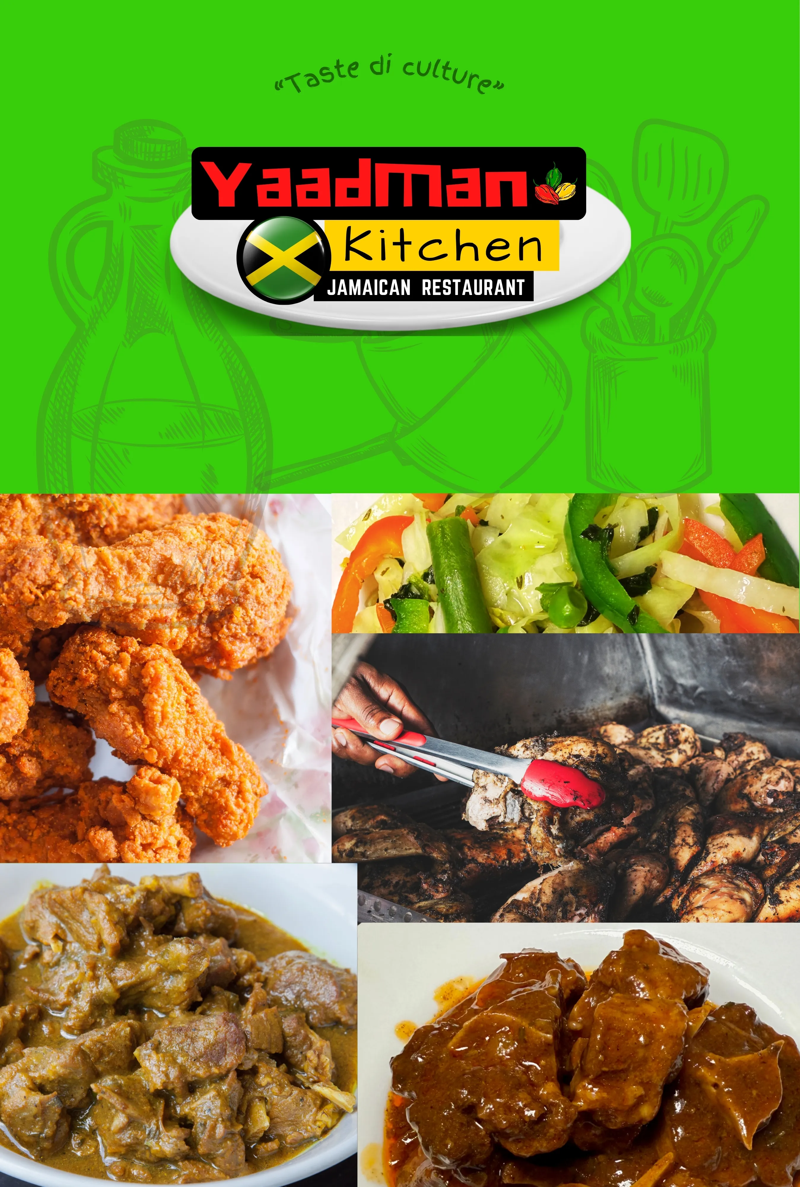 Popular Caribbean dishes from Yaadman Kitchen Jamaican Restaurant - Top-rated local Caribbean online ordering.