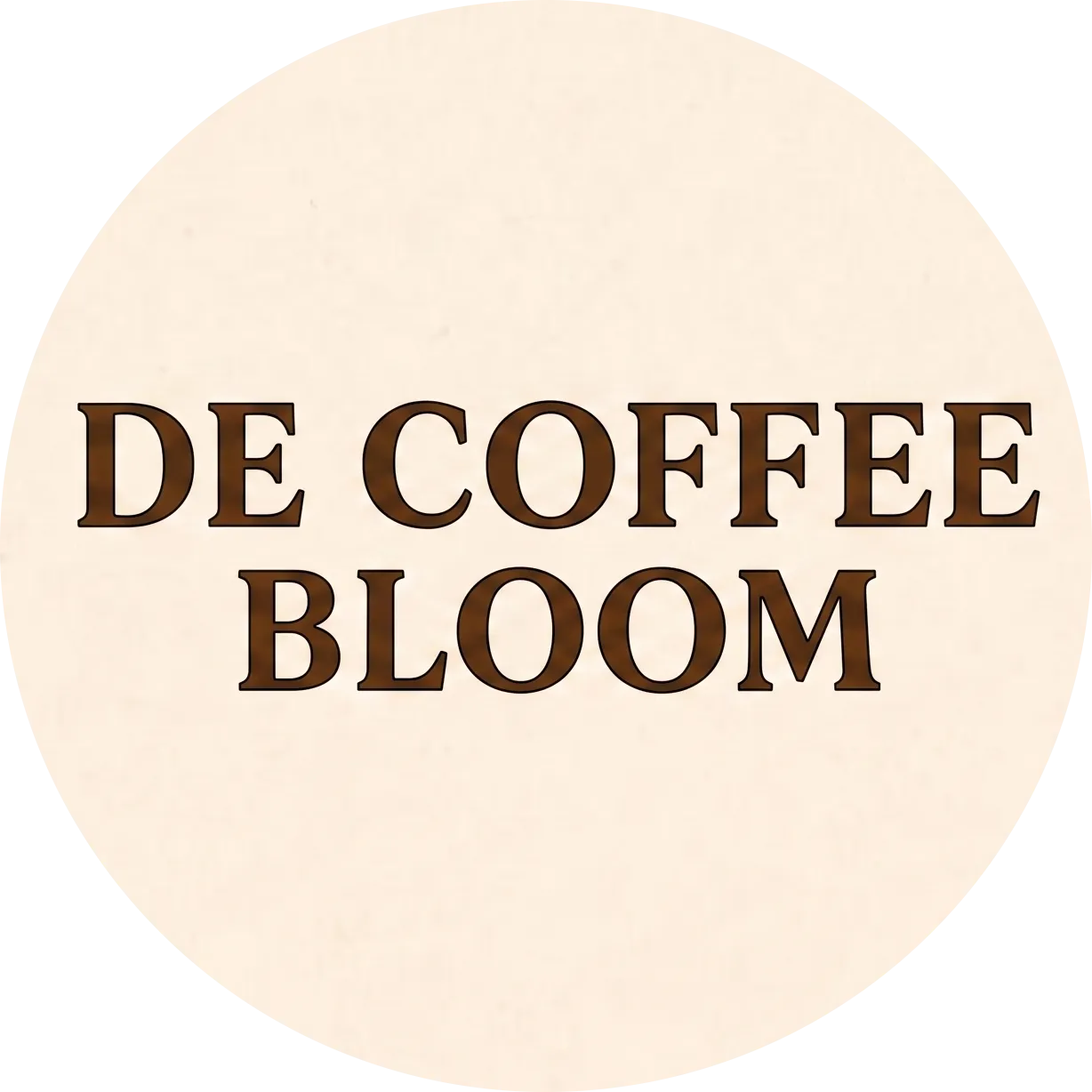 De Coffee Bloom Logo - Best Coffee &amp; Tea Restaurant in Trinity.