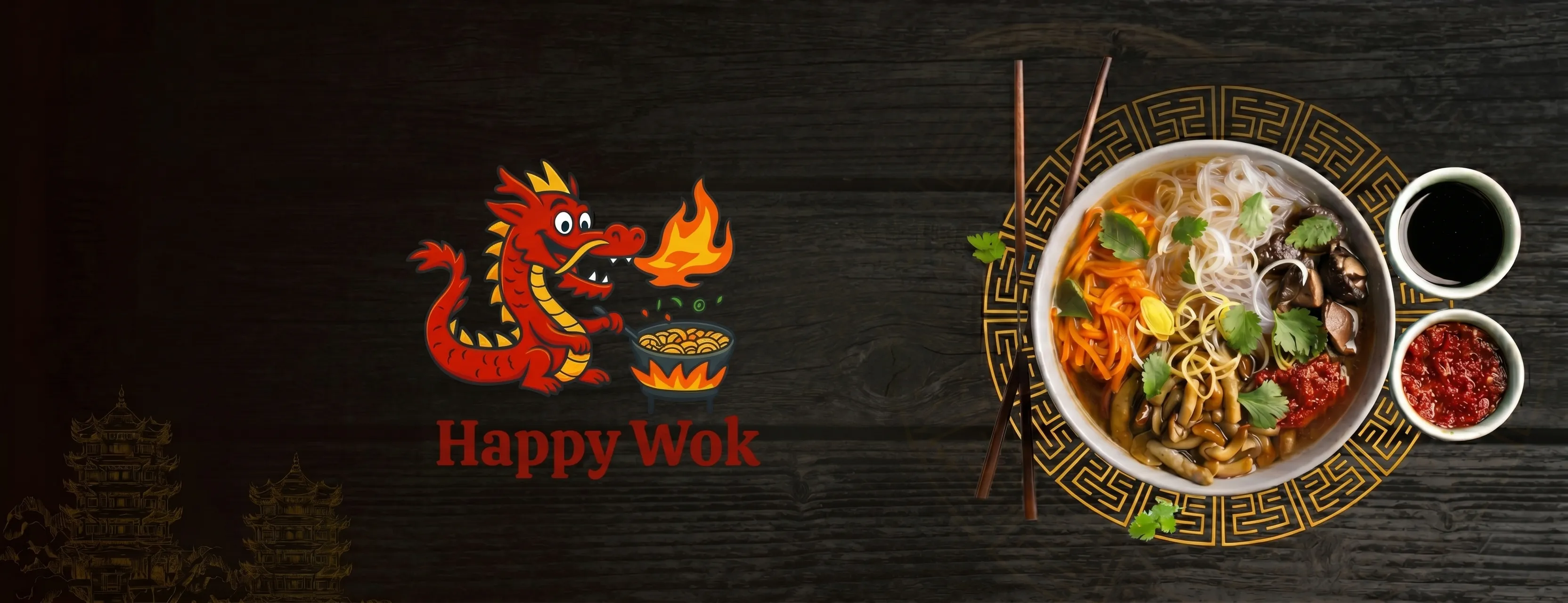 Popular American,Asian dishes from Happy Wok - Top-rated local American,Asian online ordering.