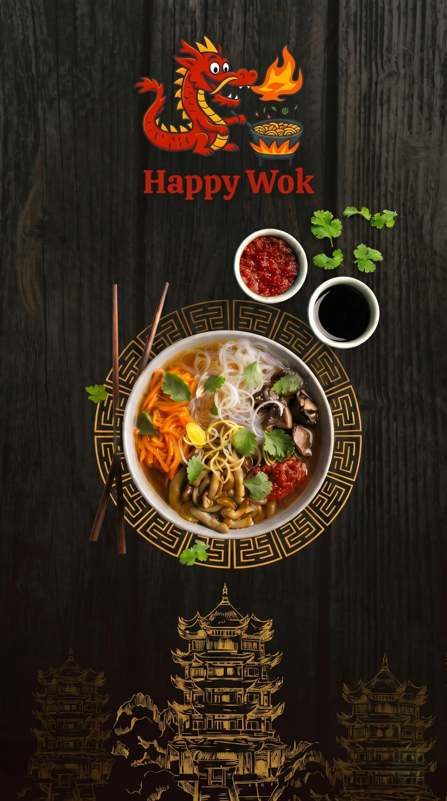 Best American,Asian cuisine near me - Authentic dishes at Happy Wok.
