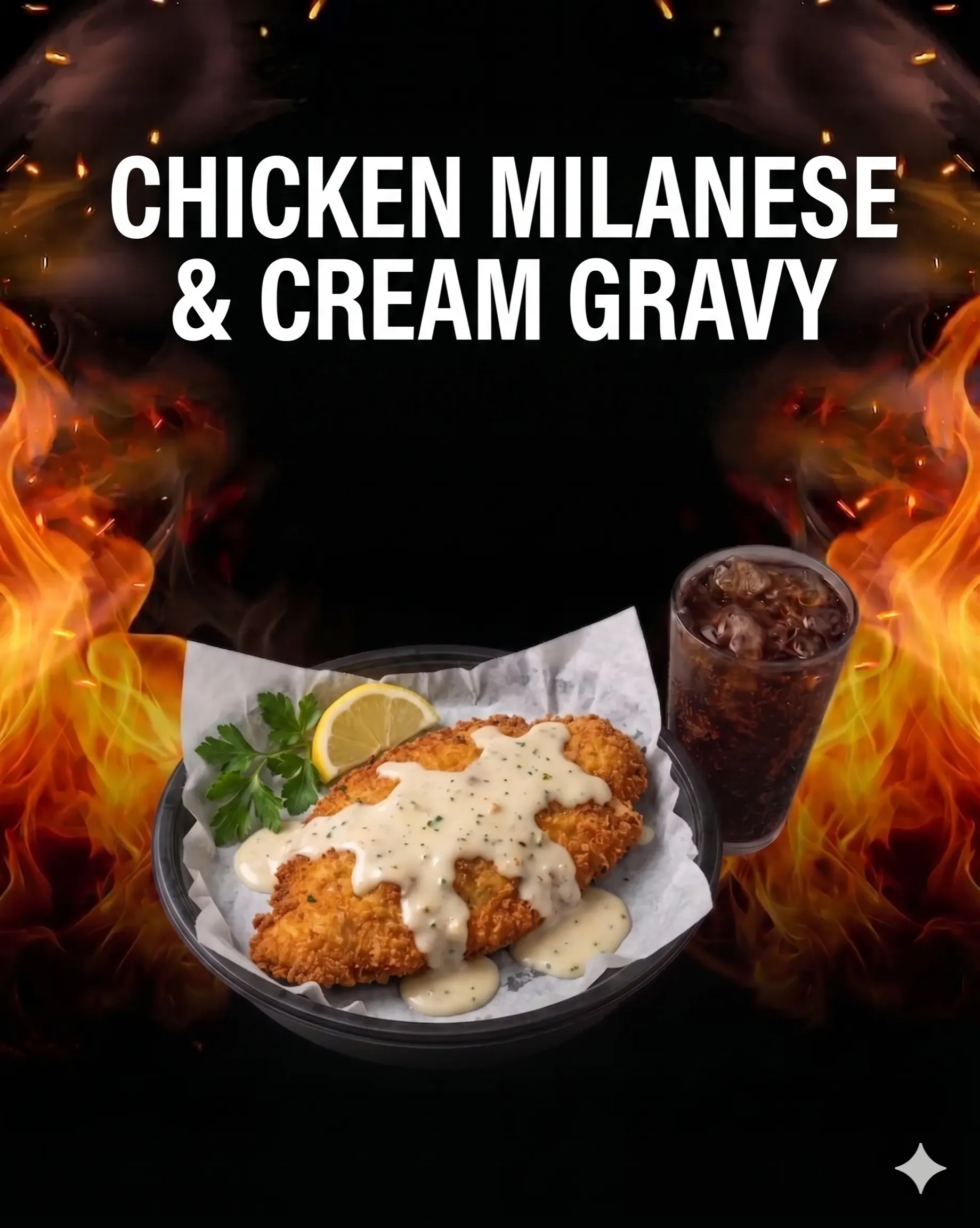 Premium American meals - Antigua café Chicken Bacliff featured menu items.
