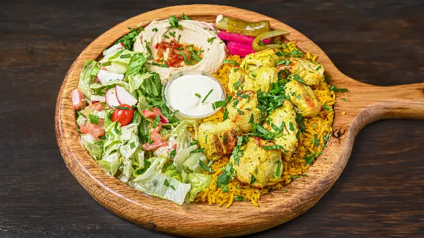 Plated Mediterranean food - Trusted local Mediterranean dining at Hannah’s kitchen.