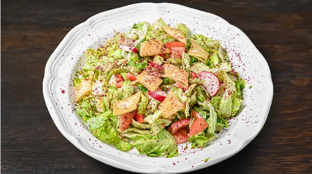 Inside the Hannah’s kitchen kitchen - Freshly prepared Mediterranean for online ordering.