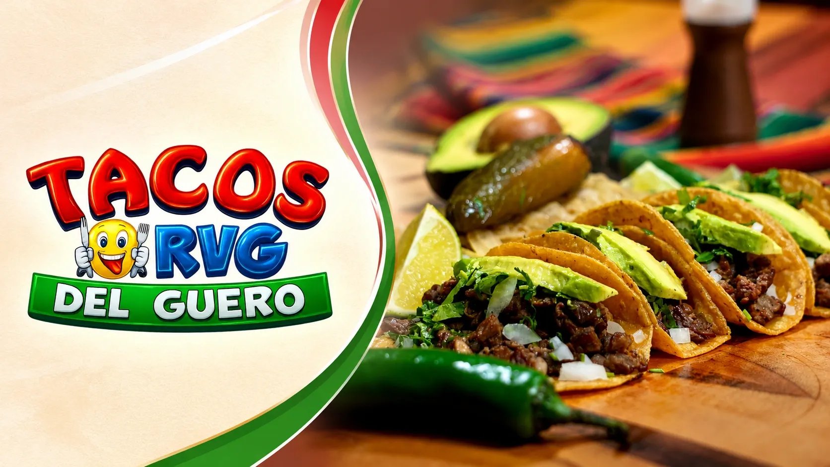 Gourmet Mexican menu highlights from the top-rated RVG Tacos Del Guero No. 2.