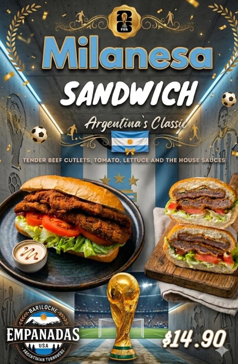Signature American,Argentinian,Bakery,Latin American delicacies handcrafted by Empanadas Bariloche expert chefs.
