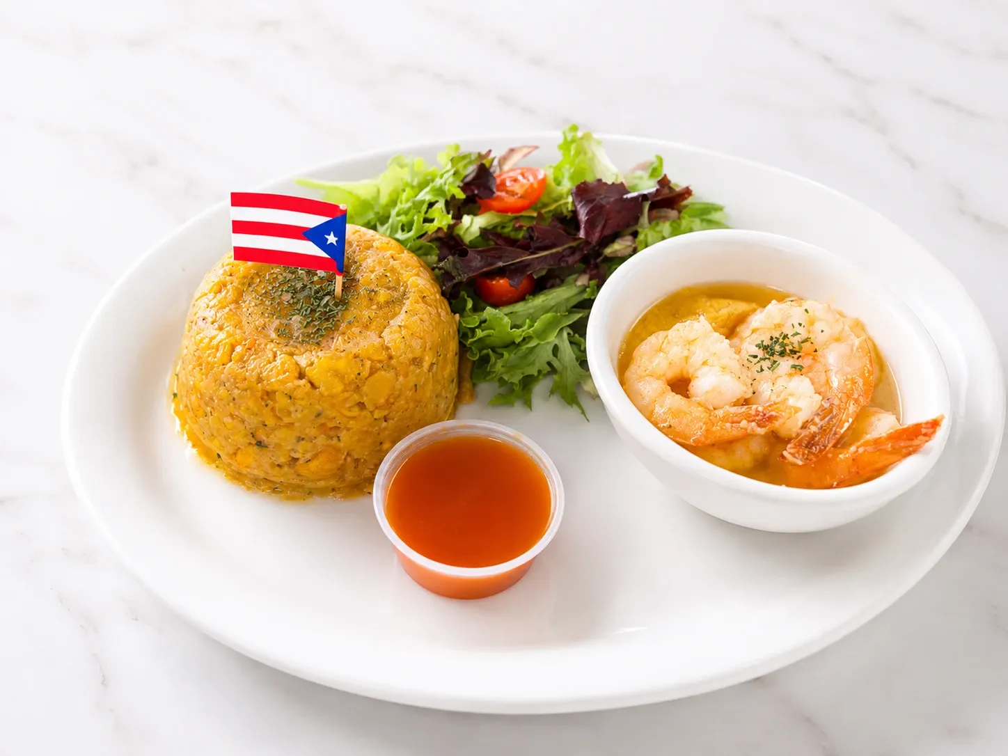Close-up of popular Puerto Rican  Food favorites for Phoenix takeaway and online orders.