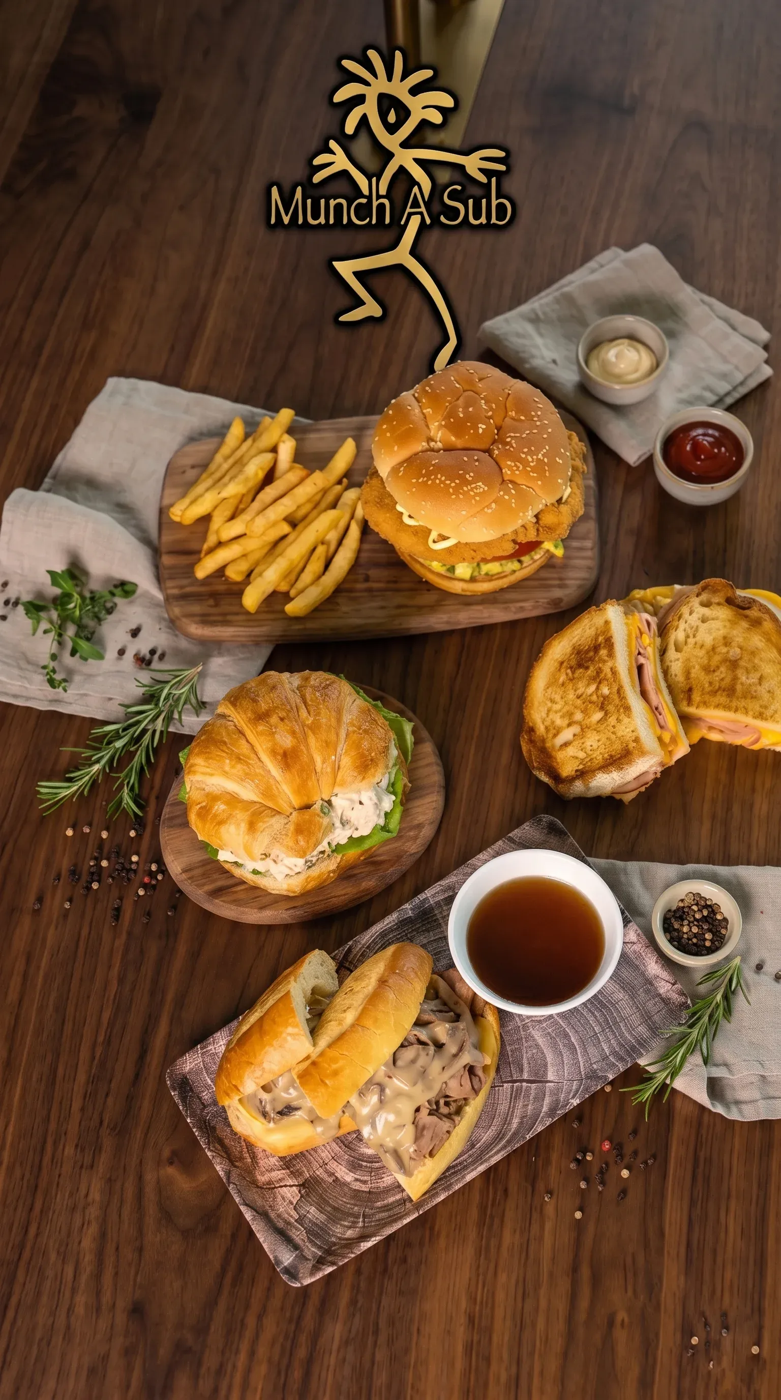 Premium American,Burgers,Burritos,Italian,Mexican,Sandwiches meals - Order online for quick pickup at Munch A Sub.