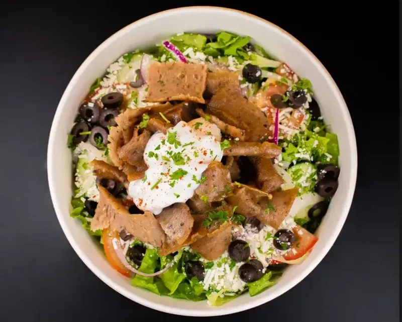 Authentic Mediterranean dishes from the top-rated Stop N Go Gyros kitchen in San Antonio.