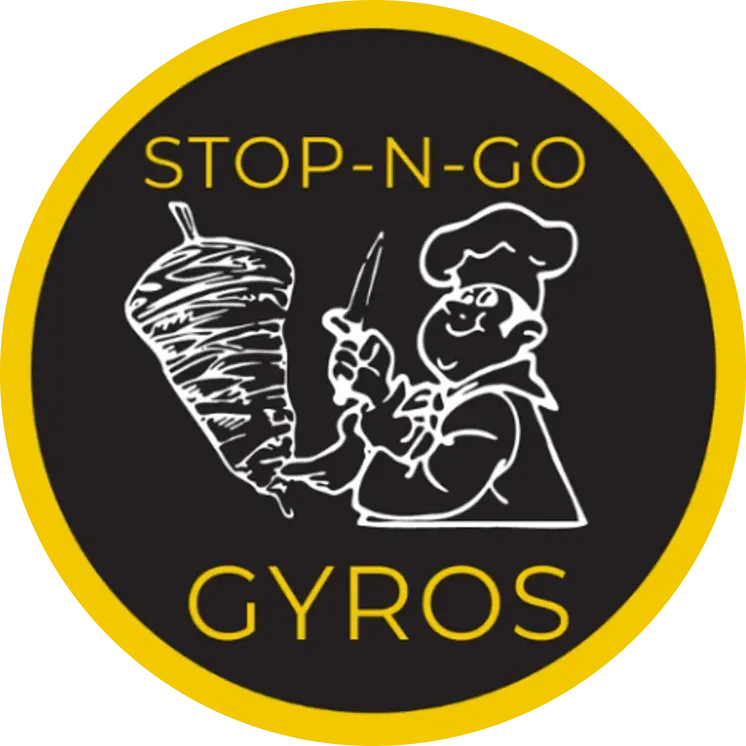 Stop N Go Gyros - 26th Logo - Best Greek,Mediterranean,Middle Eastern Restaurant in North Richland Hills.