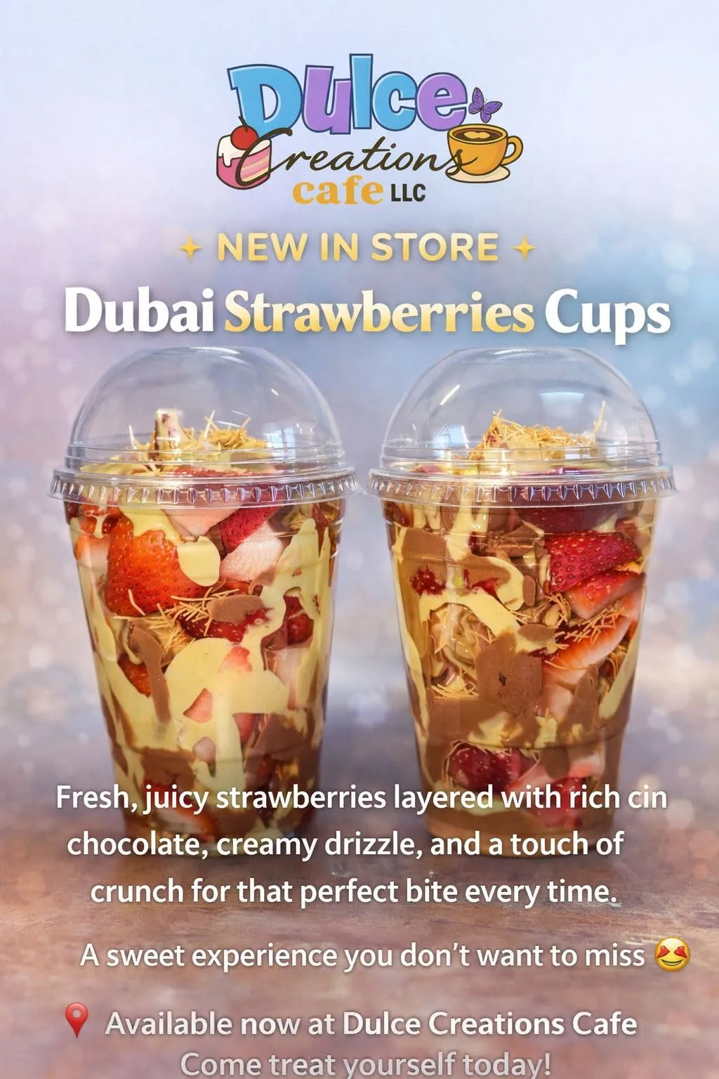 Special promotion for authentic Bakery,Sandwiches from Dulce Creations Cafe LLC.
