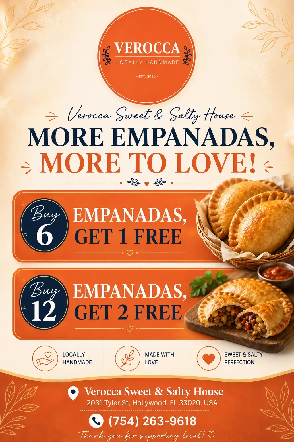 Special promotion for authentic Argentinian,Bakery from Verocca Sweet & Salty House.